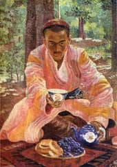 Урал Тансыкбаев.Портрет Ташкенбаева  (1927)  Ural Tansykbaev. Portrait of Tashkenbaev (1927)