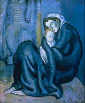 Пабло Пикассо. Мать и ребенок. Pablo Picasso. Mere et enfant. 1902