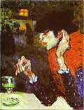 Пабло Пикассо. Любительница абсента. Pablo Picasso. La Buveuse  de l'absinthe (1901) 