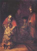 Рембрандт ван Рейн. Возвращение блудного сына. Rembrandt Van Rijn. Return of the Prodigal Son (1668-1669)