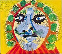 Пабло Пикассо. Лицо. Pablo Picasso. Tete. (1970)