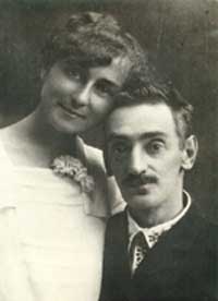 С. А. Томилин и Е. М. Томилина в день свадьбы (август 1923 года)