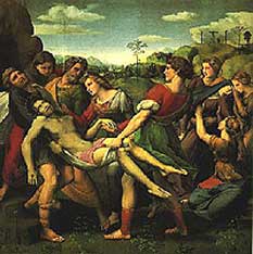 Рафаэль. Положение во гроб. Raphael.  The Entombment. (1507)