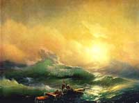 Иван Айвазовский. Девятый вал. Ivan Aivazovsky.  The Ninth Wave. (1850)