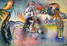 Василий Кандинский. Георгий Победоносец и Дракон. Vasily Kandinsky. St. George and the Dragon (1914-1915)