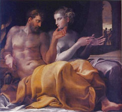 Франческо Приматиччо. Одиссей и Пенелопа. Francesco Primaticсio. Ulysse et Penelope (1563)