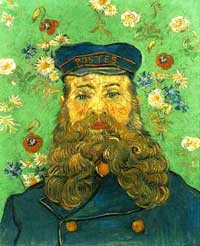 Винсент Ван Гог. Почтальон Рулен. Vincent Van Gogh. Le facteur Roulin (1889).