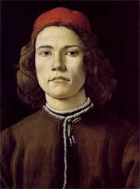 Сандро Боттичелли. Портрет молодого человека. Sandro Botticelli. Portrait of a Young Man (1480-1485)