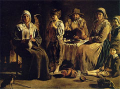 Луи Ленен. Крестьянская семья. Louis Le Nain. Peasant family : (1640 г.).