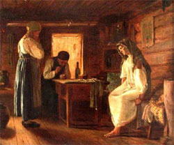 Фирс  Журавлёв. Знахарка.   Firs Zhuravlev. Sorceress (1868)