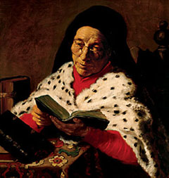 Ян Ливенс. Портрет пожилой женщины с книгой. Jan Lievens. Old Woman Reading (ca. 1621-1623) 