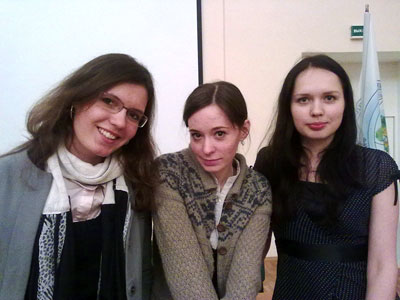 Слева направо: Юлия Попова, Мария Винник и Наталья Малошонок