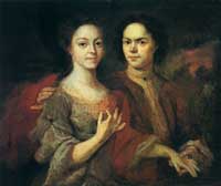 Андрей Матвеев. Автопортрет с женой. Andrey Matveev. Self-portrait with the wife (1729?)