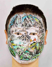 Хуанг Ян. Китайский пейзаж: лето на лице. Huang Yan. Chinese Landscape: Face Painting, Summer (2005)