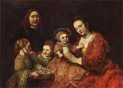 Рембрандт ван Рейн. Семейный портрет. Rembrandt Van Rijn. Family Group (1666-1668)