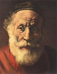 Рембрандт ван Рейн. Портрет старика в красном.  Rembrandt Van Rijn.  Portrait of an old man in red (1652-1654)