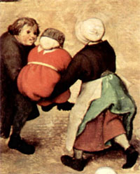 Питер Брейгель старший. Детские игры (фрагмент). Pieter Bruegel the Elder. Children's Games (detail). (1560)