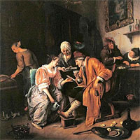 Ян Стен. Больной старик. Jan Steen. Sick old Man (1660)