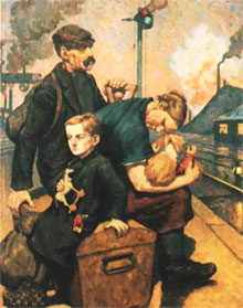 Ганс Балушек. Эмигранты. Hans Baluschek. Emigrants (1912)